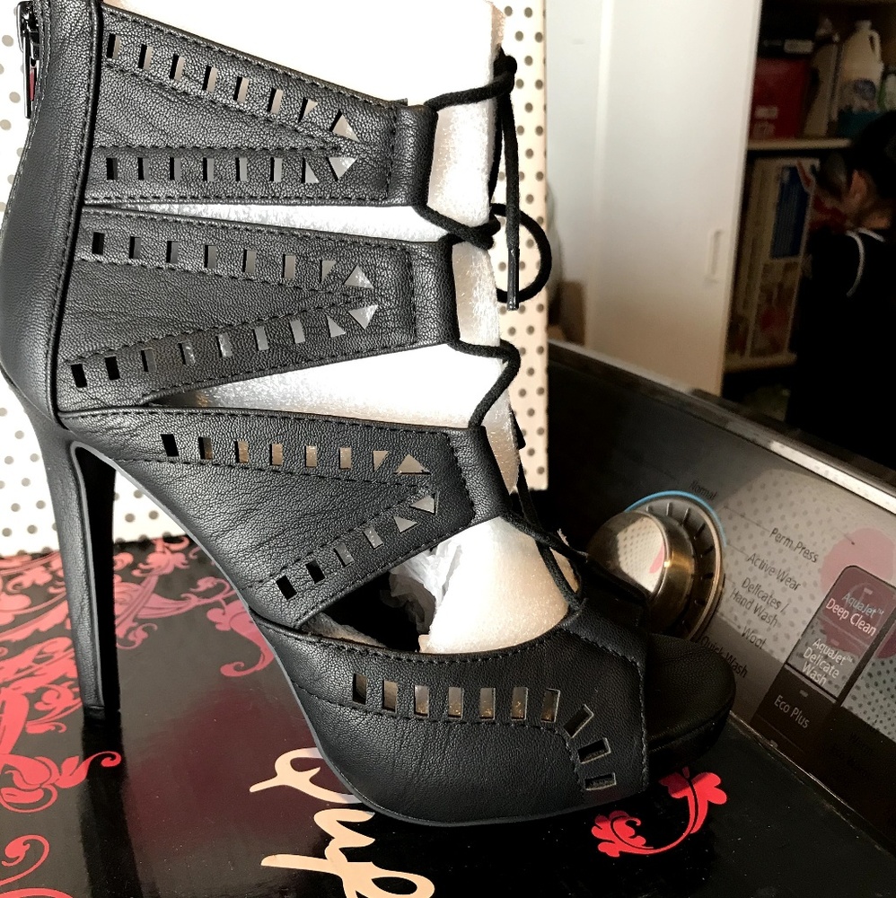 Black high heels